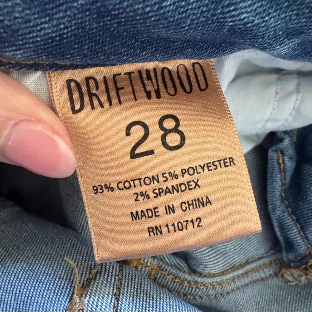 Driftwood Colette Embroidered Hem Jeans - Picture 8 of 8